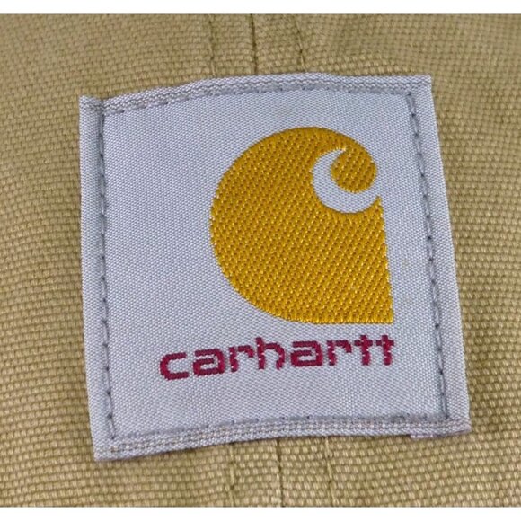 Carhartt Mens Tan Trucker Hat Mesh Back Snapback Cap - Picture 2 of 7